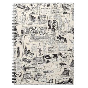 Vintage Zeitung Notizblock