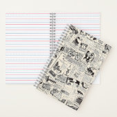 Vintage Zeitung Notizblock (Innen)