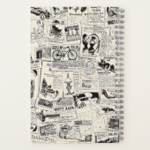 Vintage Zeitung Notizblock (Rückseite)
