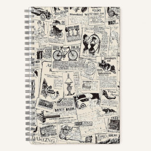 Vintage Zeitung Notizblock