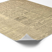 Vintage Zeitung Poster (Ecke)