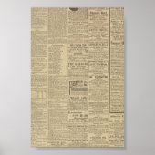 Vintage Zeitung Poster (Vorne)