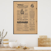 Vintage Zeitung Poster (Küche)