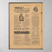 Vintage Zeitung Poster (Vorne)