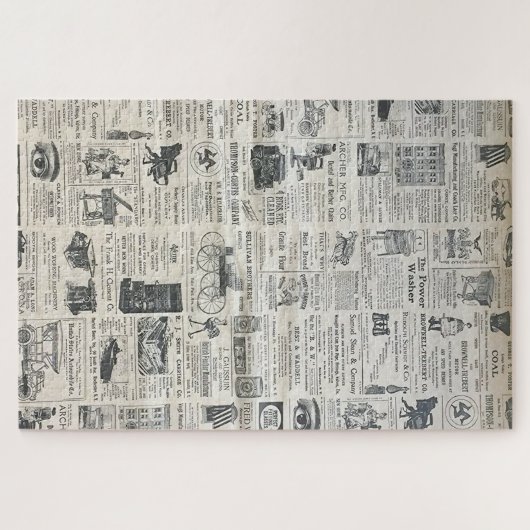 Vintage Zeitung Puzzle (Horizontal)