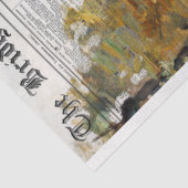 Vintage Zeitung Rustikale Texturdekoupage Seidenpapier (Ausschnitt)