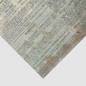 Vintage Zeitung Rustikales Dekoupage Tissue Seidenpapier (Ausschnitt)