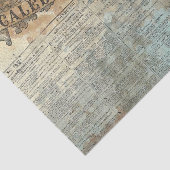 Vintage Zeitung Rustikales Dekoupage Tissue Seidenpapier (Ausschnitt)