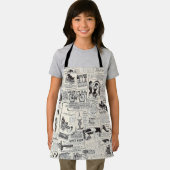 Vintage Zeitung Schürze (Insitu)