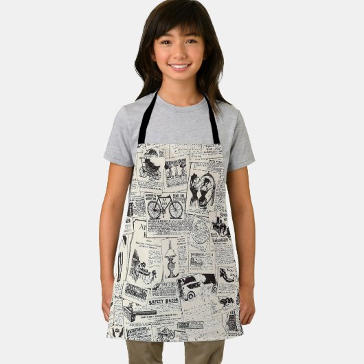 Vintage Zeitung Schürze (Insitu)