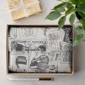 Vintage Zeitung Seidenpapier (Geschenk)