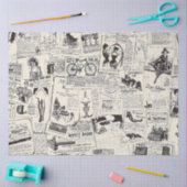 Vintage Zeitung Seidenpapier (Basteln)