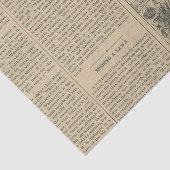 Vintage Zeitung Seidenpapier (Ausschnitt)