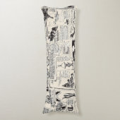 Vintage Zeitung Seitenschläferkissen (Vorderseite Vertikal)