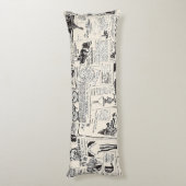 Vintage Zeitung Seitenschläferkissen (Rückseite (Vertikal))