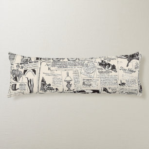 Vintage Zeitung Seitenschläferkissen