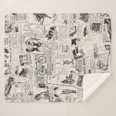 Vintage Zeitung Sherpadecke (Vorderseite (Horizontal))