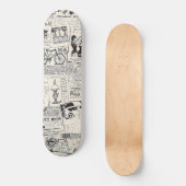 Vintage Zeitung Skateboard (Vorderseite)