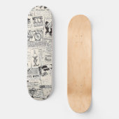 Vintage Zeitung Skateboard (Vorderseite)