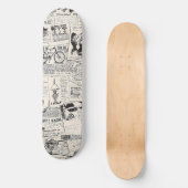 Vintage Zeitung Skateboard (Vorderseite)