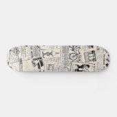 Vintage Zeitung Skateboard (Horizontal)