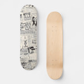 Vintage Zeitung Skateboard (Vorderseite)