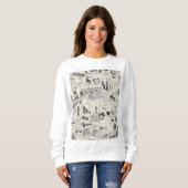 Vintage Zeitung Sweatshirt (Vorne ganz)