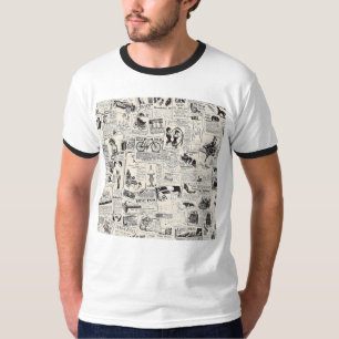 Vintage Zeitung T-Shirt