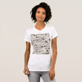 Vintage Zeitung T-Shirt (Vorne ganz)