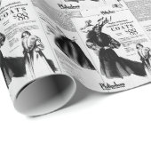 Vintage Zeitung vom 26. Oktober 1951 Geschenkpapier (Rolleneckpunkt)