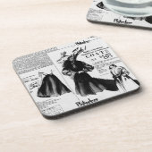 Vintage Zeitung vom 26. Oktober 1951 Getränkeuntersetzer (Linke Seite)