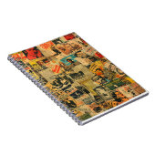 Vintage-Zeitungs-Collage-Notizbuch Notizblock (Rechte Seite)