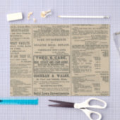 Vintage Zeitungsanzeige Seidenpapier (Handwerk)