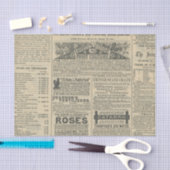 Vintage Zeitungsanzeigen Seidenpapier (Handwerk)