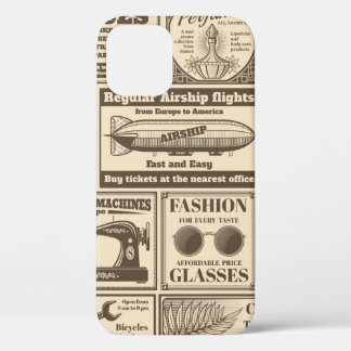Vintage Zeitungsbanner und Werbeschriften / Case-Mate iPhone Hülle