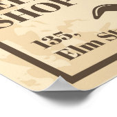 Vintage Zeitungsbanner und Werbeschriften / Poster (Ecke)