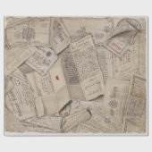 Vintage Zeitungsbriefe Geschenkpapier (Flach)
