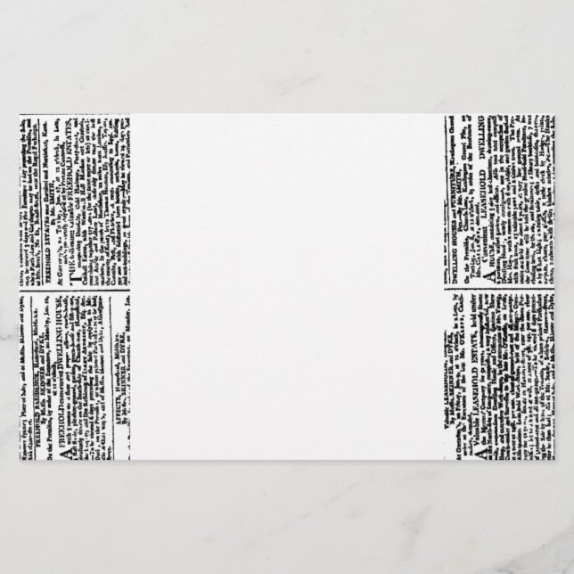 Vintage Zeitungsdrucke (Vorderseite)