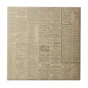 Vintage-Zeitungshintergrund Fliese