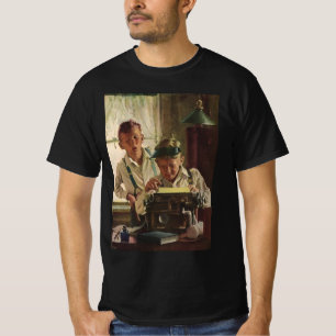 Vintage Zeitungsjournalisten, Schriftsteller T-Shirt