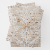 Vintage Zeitungskollektion Geschenkpapier Set (Beispiel)