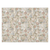 Vintage Zeitungskomposition Tischdecke (Vorderseite (Horizontal))