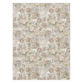 Vintage Zeitungskomposition Tischdecke (Vorderseite)