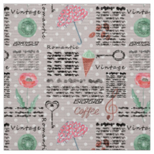 Vintage Zeitungsplanung polka dots stilvolles Retr Stoff