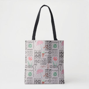 Vintage Zeitungsplanung polka dots stilvolles Retr Tasche