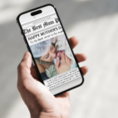 Vintage-Zeitungsstil-Muttertags-Karte