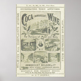 Vintage Zeitungswerbeküche Poster