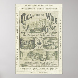 Vintage Zeitungswerbeküche Poster