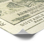 Vintage Zeitungswerbeküche Poster (Ecke)