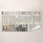 Vintage Zeitungswerbung Badehandtuch (Badehandtuch)